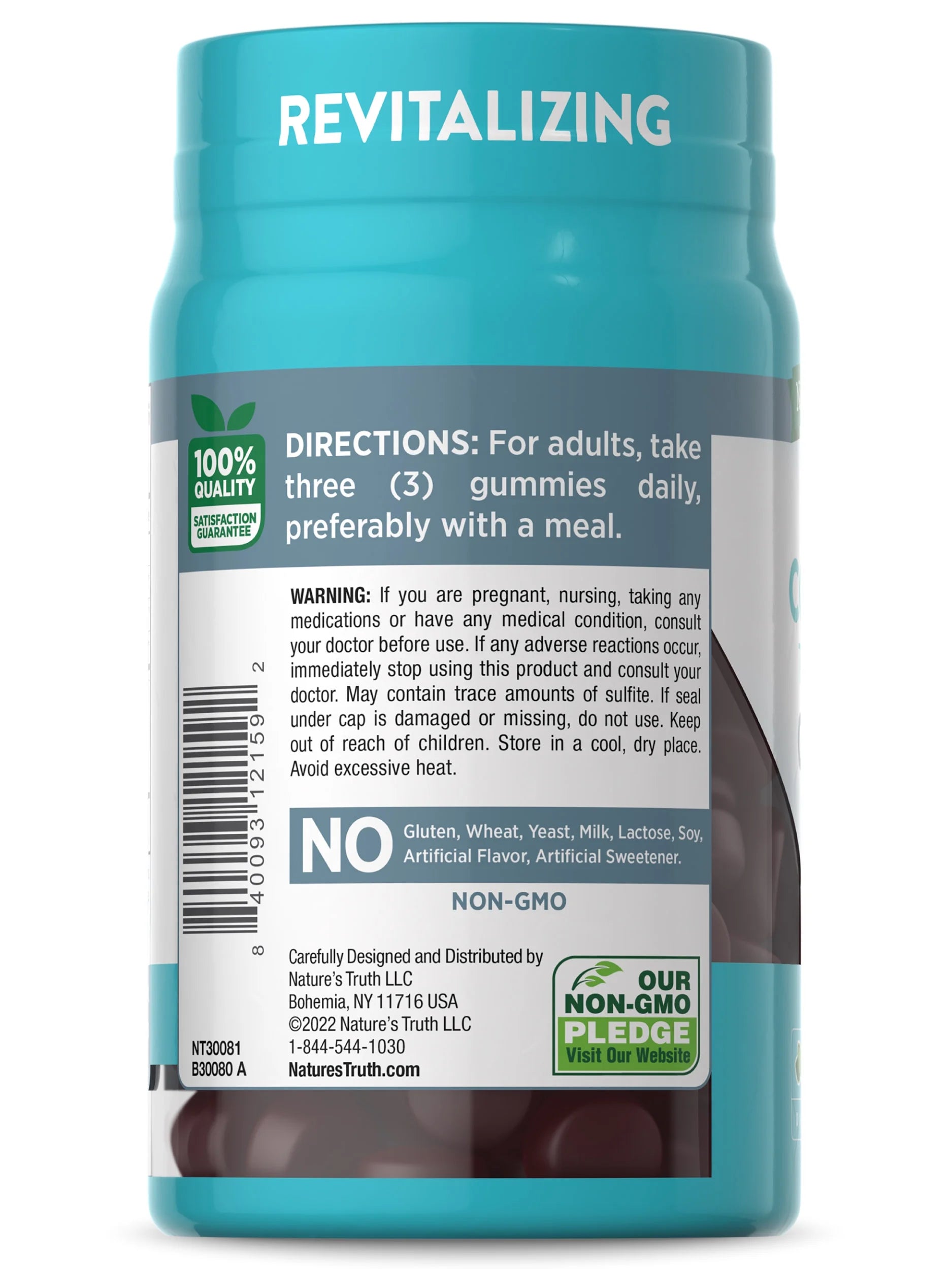 Nature's Truth - Multi Collagen Peptides, Non-GMO, Gluten Free - 60 Gummies