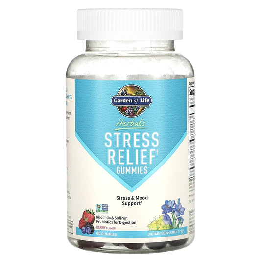 Garden of Life - Herbals Stress Relief Gummies - Berry Flavor, 60 Gummies