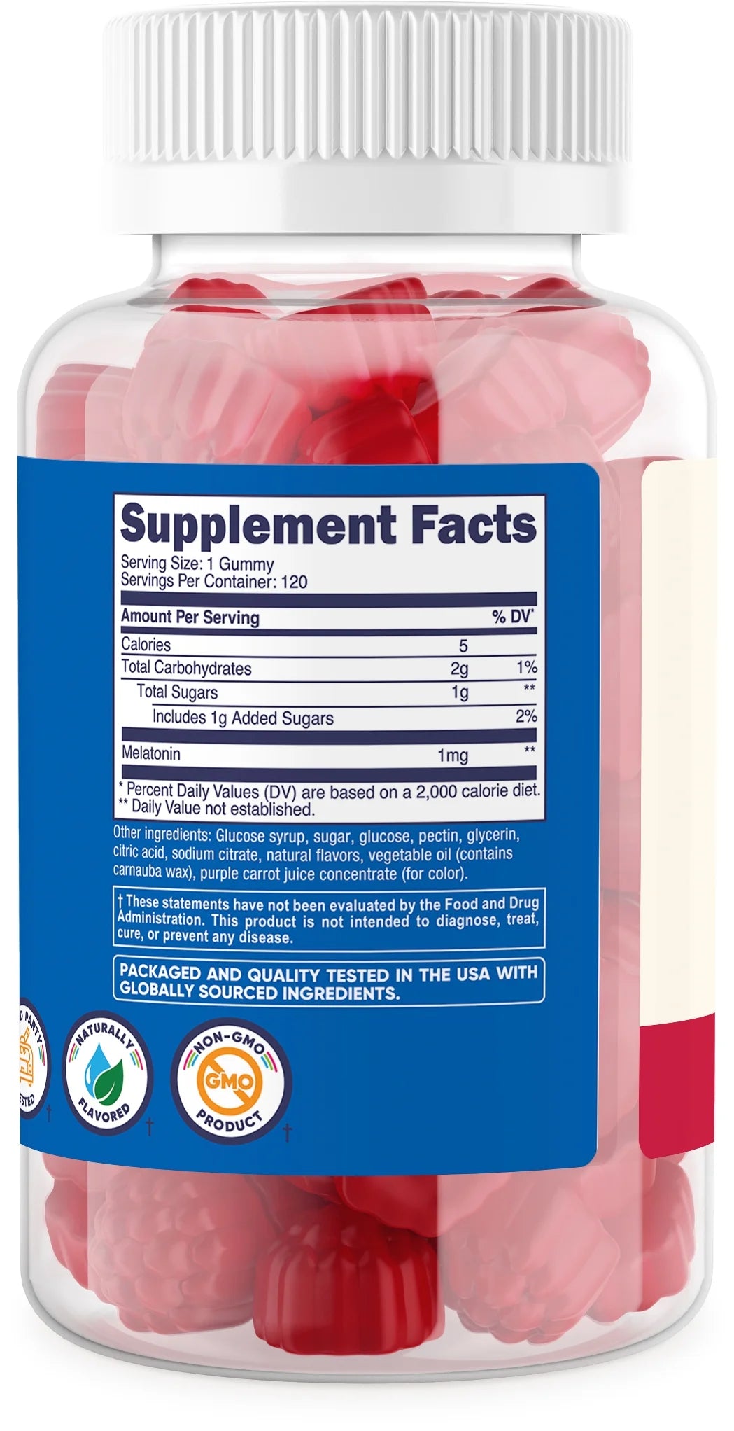 Nutricost Kids - Melatonin Gummies 1Mg, 120 Strawberry Gummies