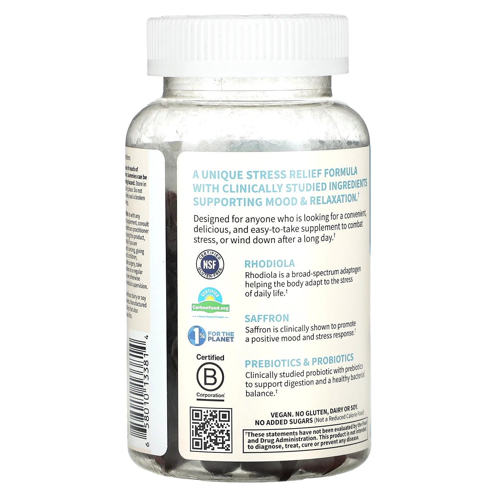 Garden of Life - Herbals Stress Relief Gummies - Berry Flavor, 60 Gummies