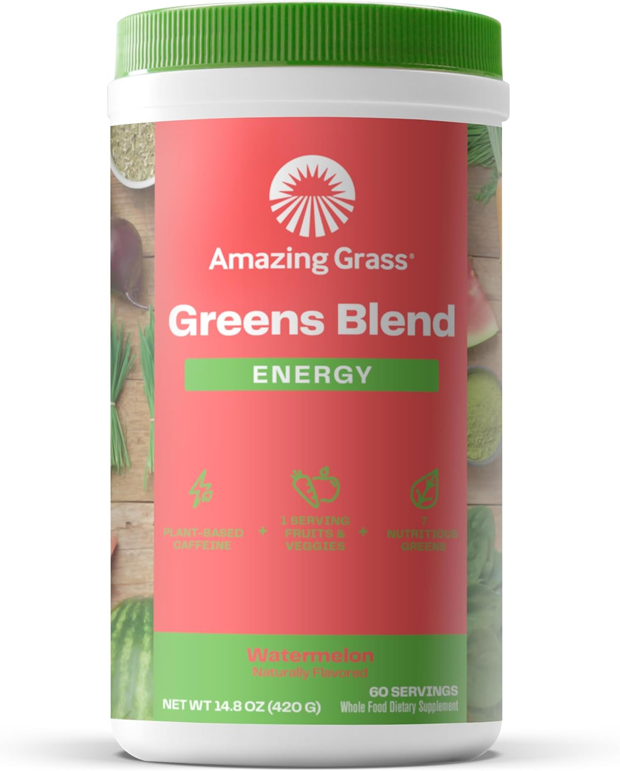 Amazing Grass - Greens Superfood Powder: Greens Powder with Digestive Enzymes & Probiotics, Organic Spirulina, Chlorella, and Beet Root Powder, Chocolate,