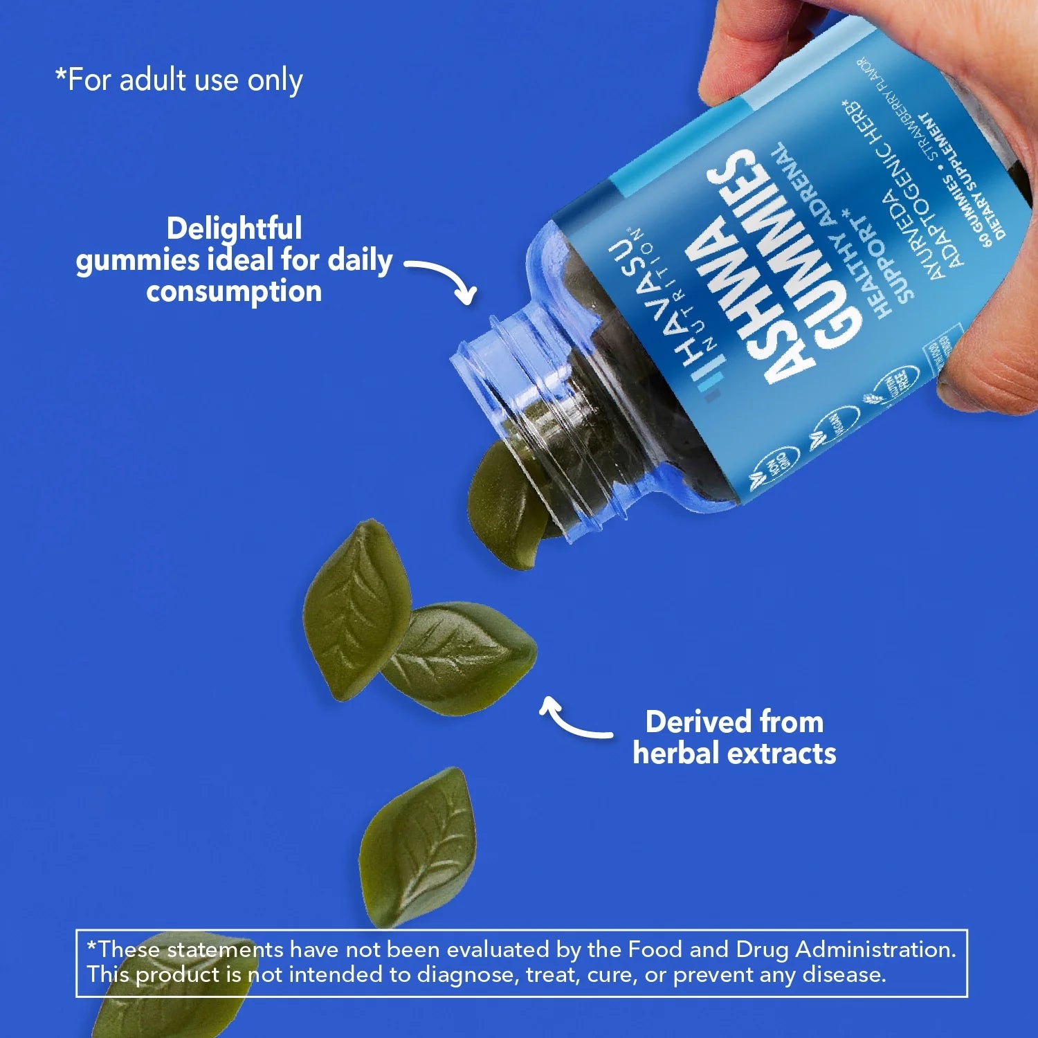 Havasu - Ashwagandha Gummies, Stress Relief for Adults - Vegan Gummies, 60 Gummies