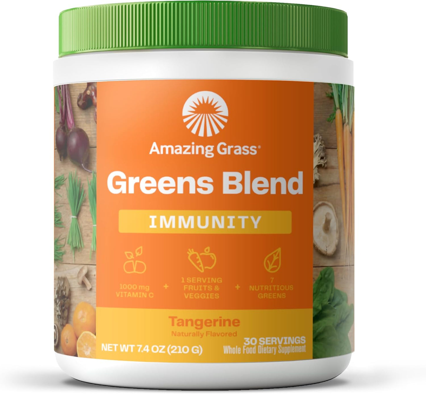 Amazing Grass - Greens Superfood Powder: Greens Powder with Digestive Enzymes & Probiotics, Organic Spirulina, Chlorella, and Beet Root Powder, Chocolate,