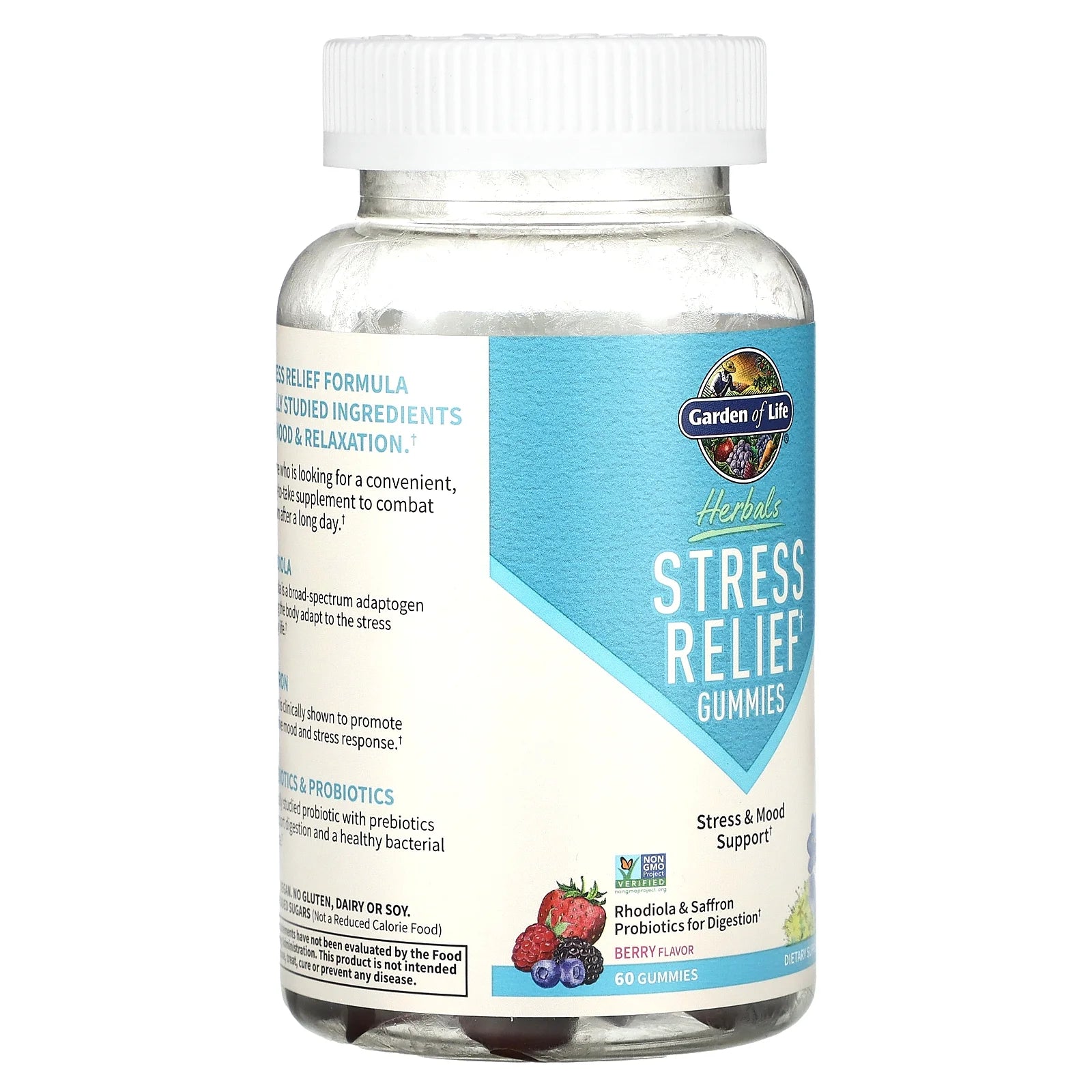 Garden of Life - Herbals Stress Relief Gummies - Berry Flavor, 60 Gummies