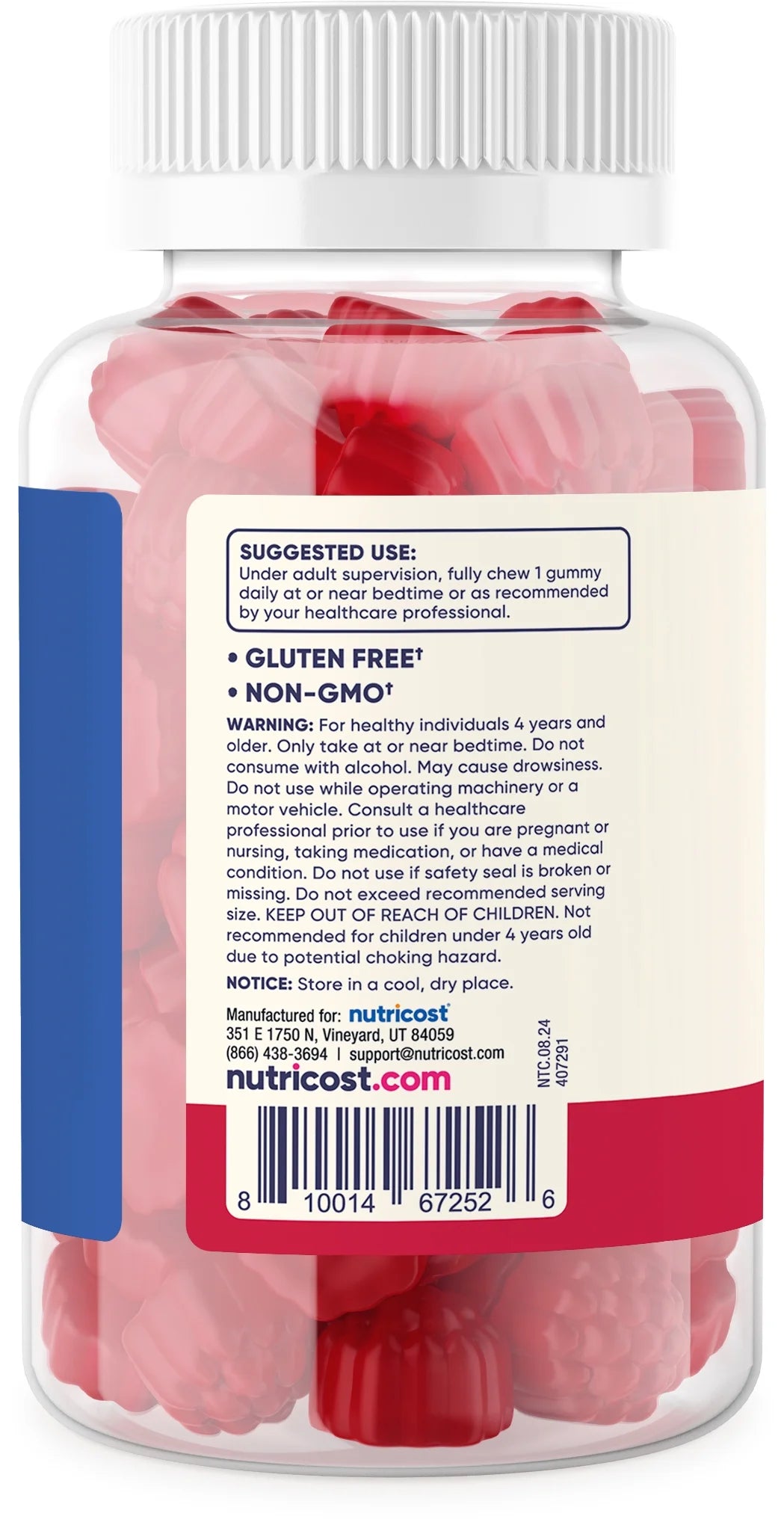 Nutricost Kids - Melatonin Gummies 1Mg, 120 Strawberry Gummies