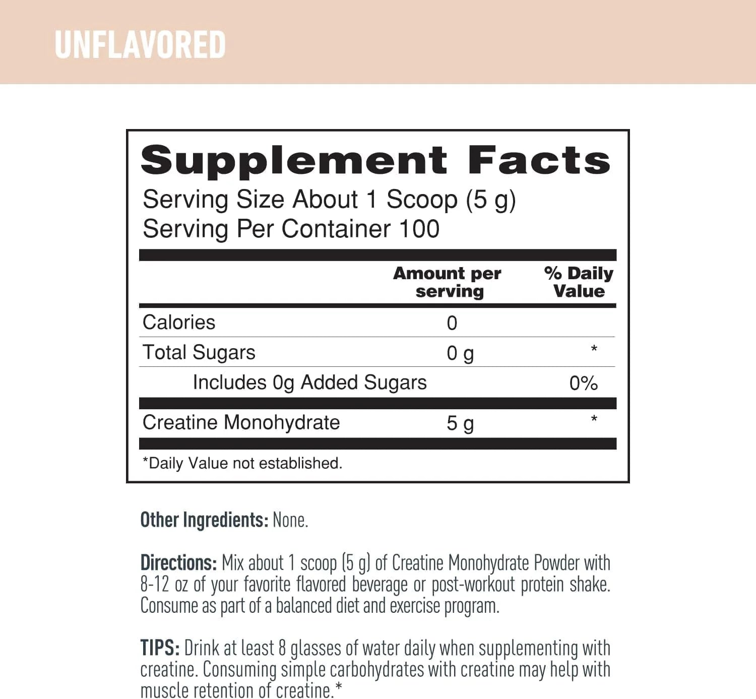 ISOPURE - Creatine Monohydrate, Unflavored, 1.1 Lb