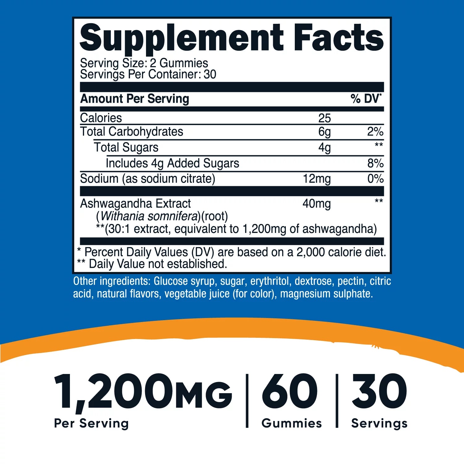 Nutricost - Ashwagandha Gummies, 60 Gummies