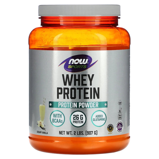 NOW Foods -  Sports Whey Protein Powder Creamy Vanilla - 2 Lbs.