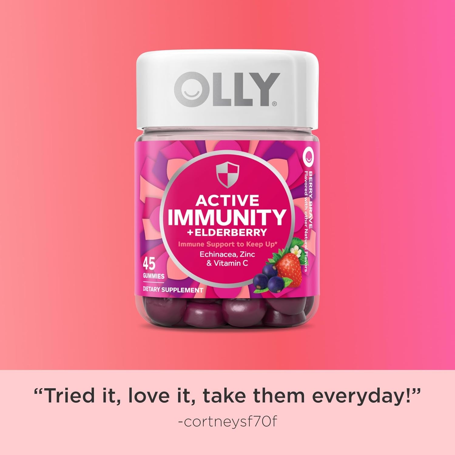 OLLY - Elderberry Gummy, 45 gummies