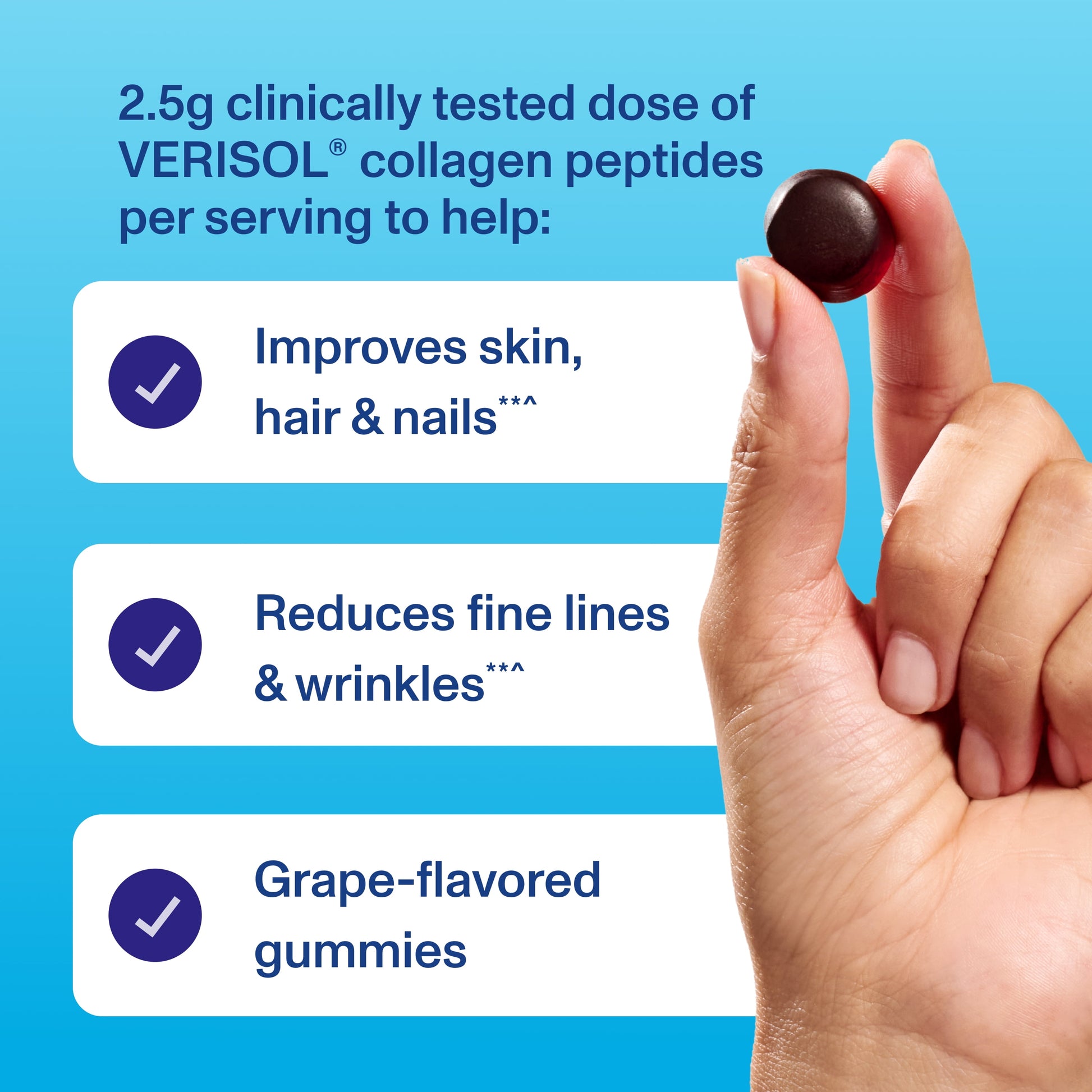 Vital Protein - Collagen Peptides Gummies for Hair, Skin, and Nails - 120 Gummies