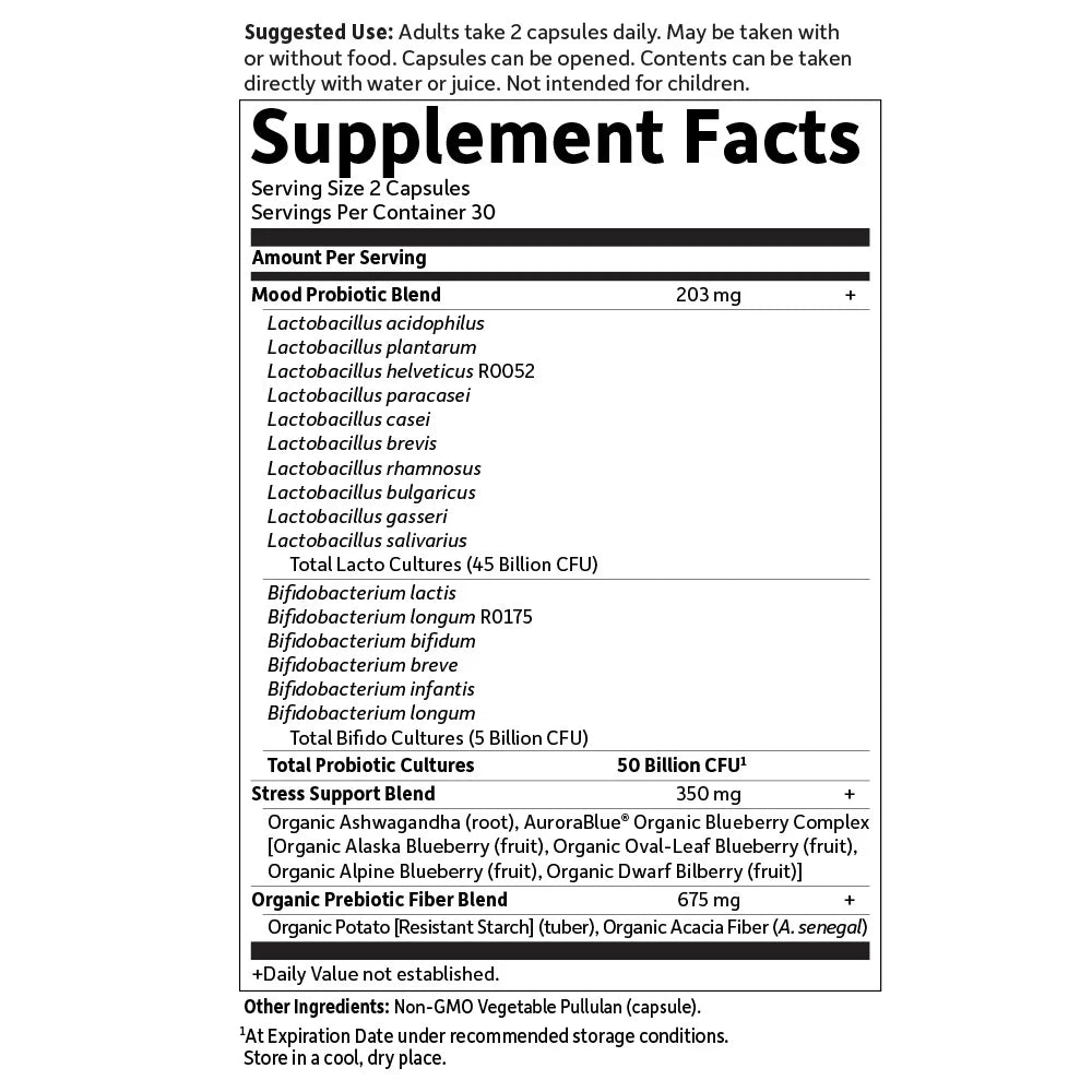 Dr. Formulated Probiotics Mood+, 60 Capsules