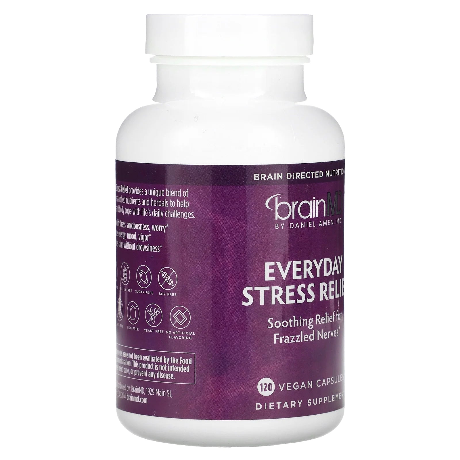 BraindMD - Everyday Stress Relief, 120 Vegan Capsules