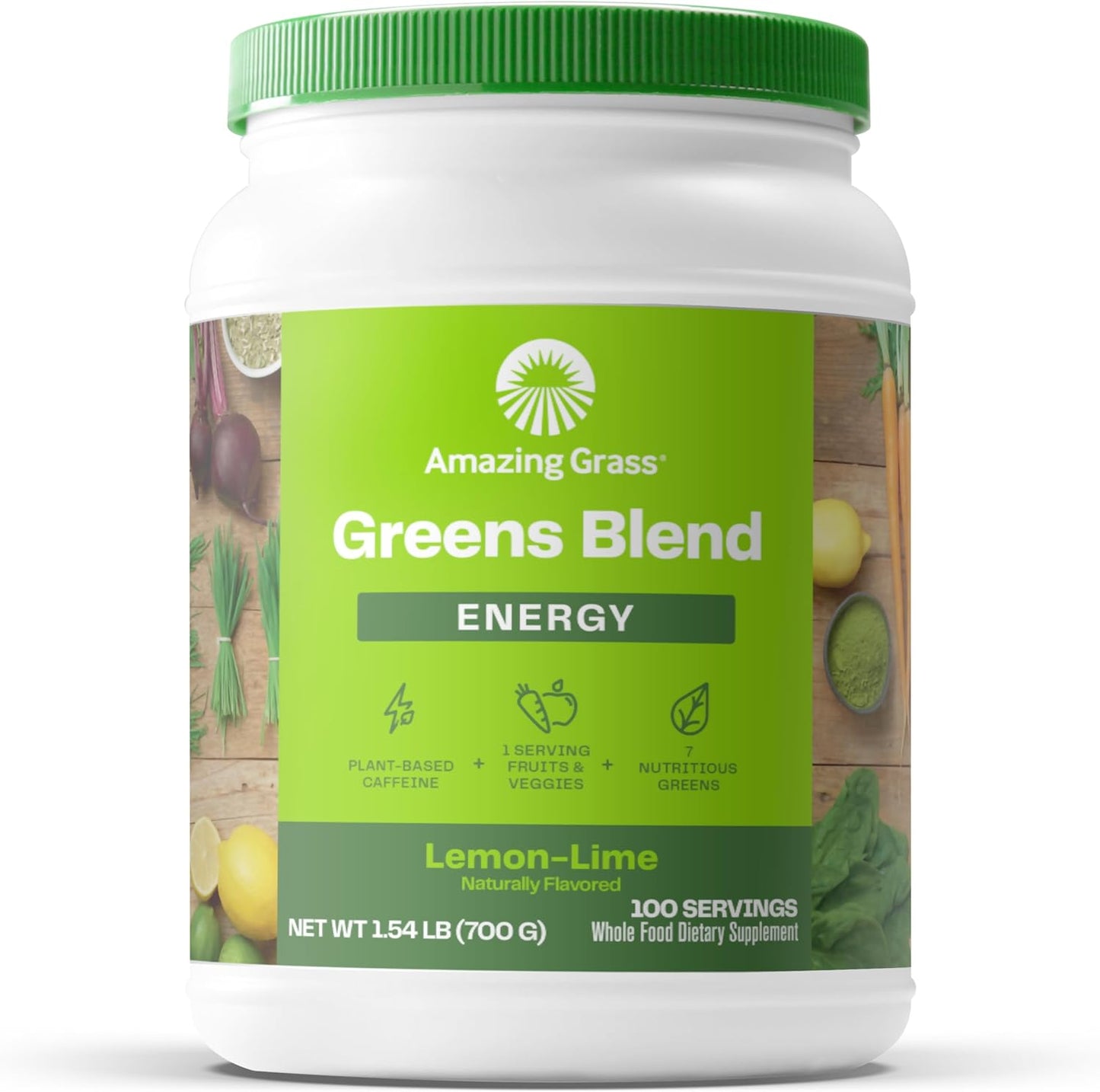 Amazing Grass - Greens Superfood Powder: Greens Powder with Digestive Enzymes & Probiotics, Organic Spirulina, Chlorella, and Beet Root Powder, Chocolate,