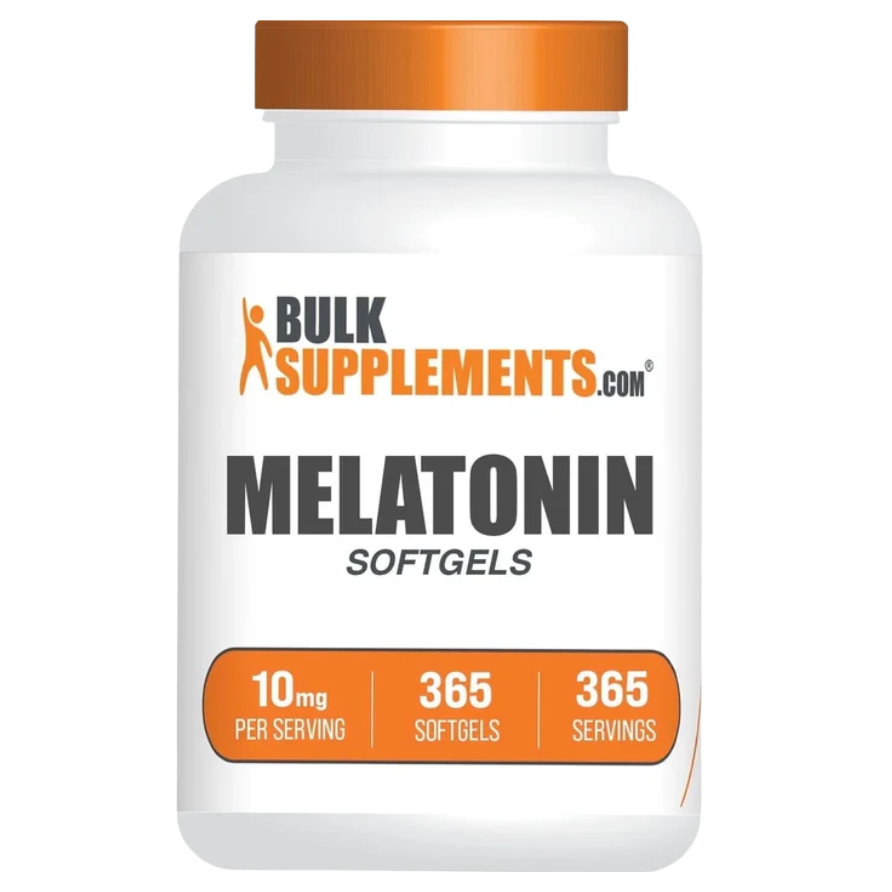 Bulksupplements - Melatonin Supplement, for Sleep Support, 10Mg - 365 Softgels