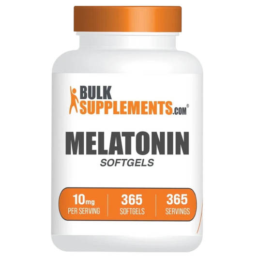 Bulksupplements - Melatonin Supplement, for Sleep Support, 10Mg - 365 Softgels