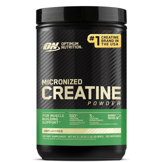 Optimum Nutrition - Micronized Creatine Powder, Unflavored, 1.32 Lb (600 G)