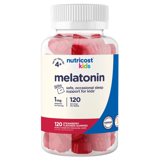 Nutricost Kids - Melatonin Gummies 1Mg, 120 Strawberry Gummies