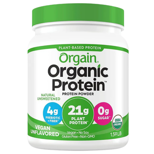 Orgain - Organic Unflavored Vegan Protein Powder, 1.59 Lb