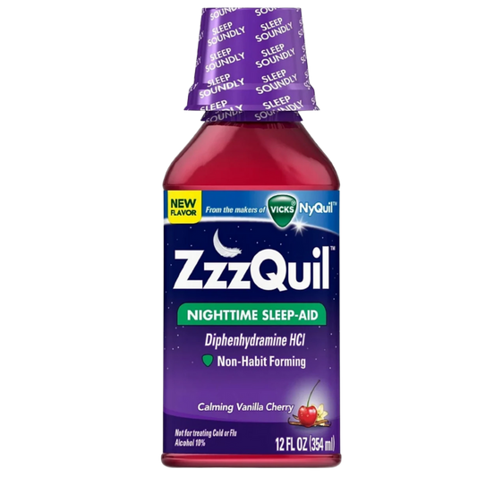 ZZZQuil - Nighttime Sleep-Aid, Calming Vanilla Cherry 12 Oz