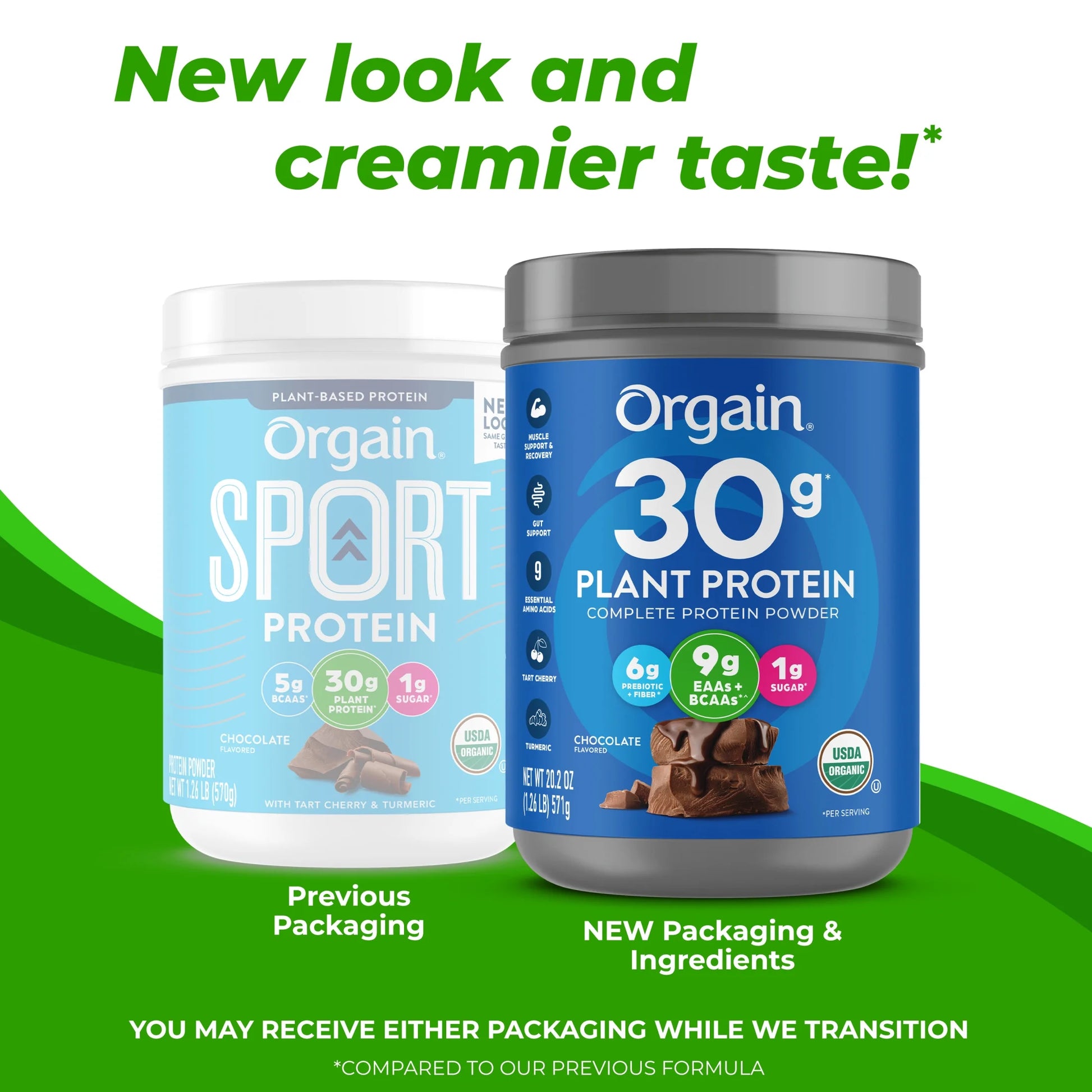 Organic Vegan 30G High Protein Powder, Plant Based Shake Drink, Prebiotic Fiber, Chocolate, 1.26Lb