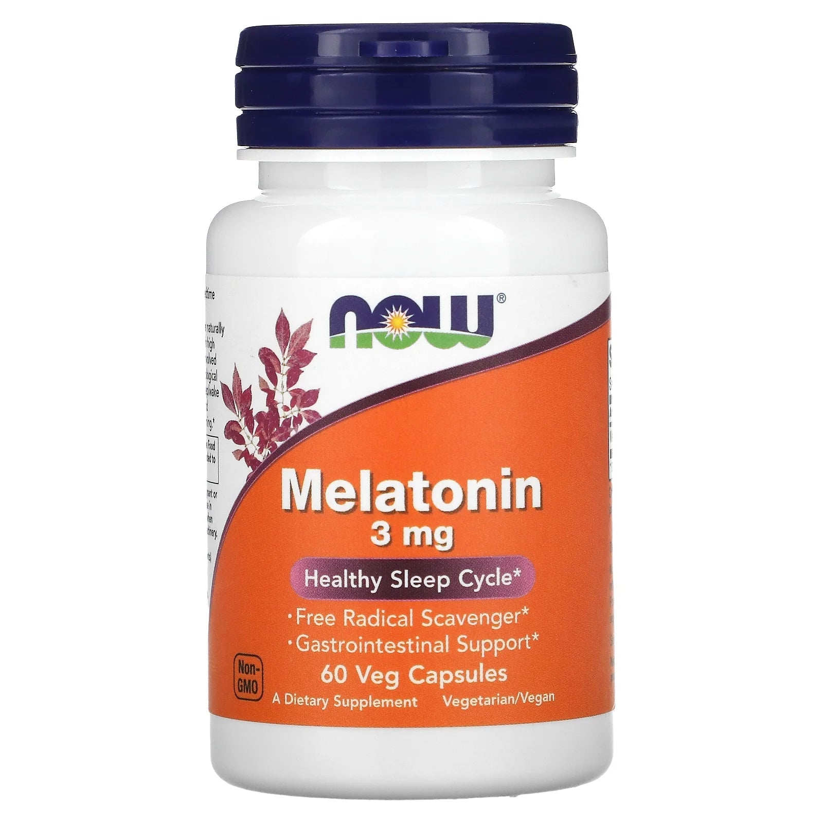 NOW Foods - Melatonin 3Mg - 60 Veg Capsules