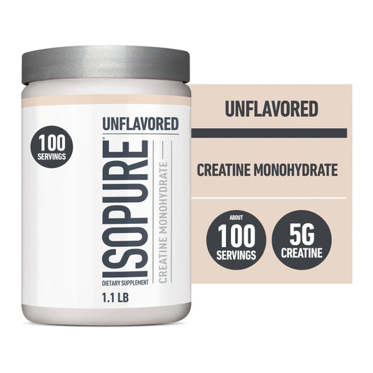 ISOPURE - Creatine Monohydrate, Unflavored, 1.1 Lb