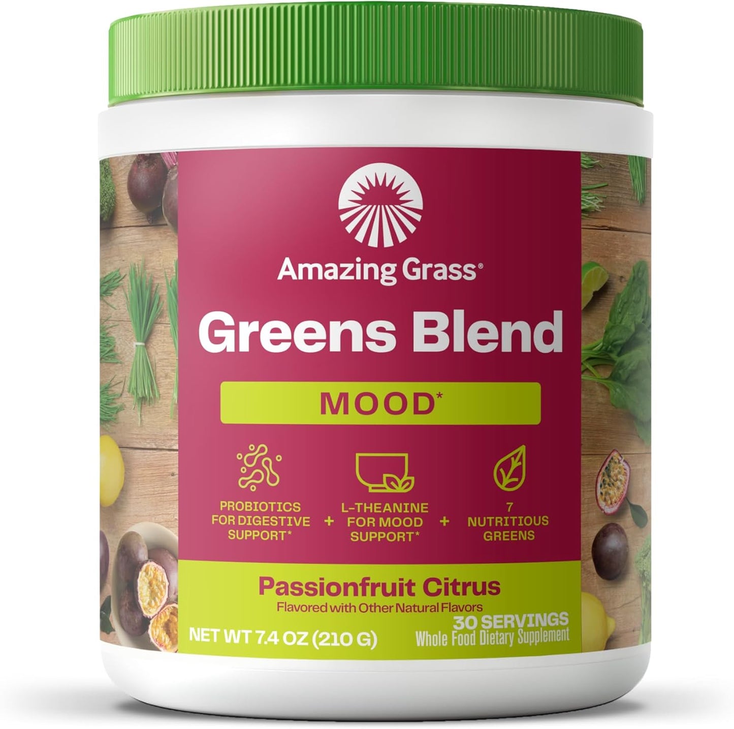 Amazing Grass - Greens Superfood Powder: Greens Powder with Digestive Enzymes & Probiotics, Organic Spirulina, Chlorella, and Beet Root Powder, Chocolate,