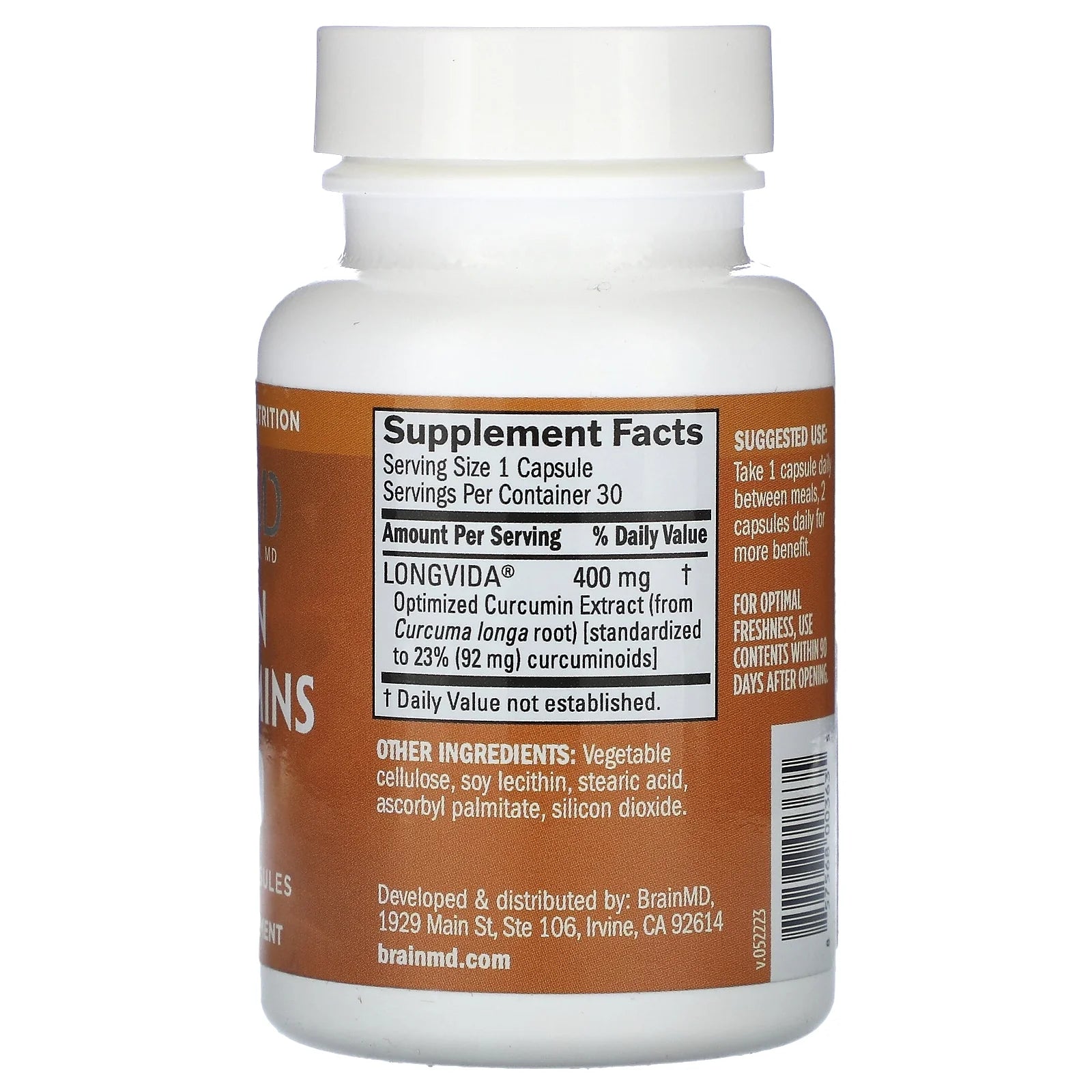 BrainMD - Brain Curcumins, 30 Vegan Capsules