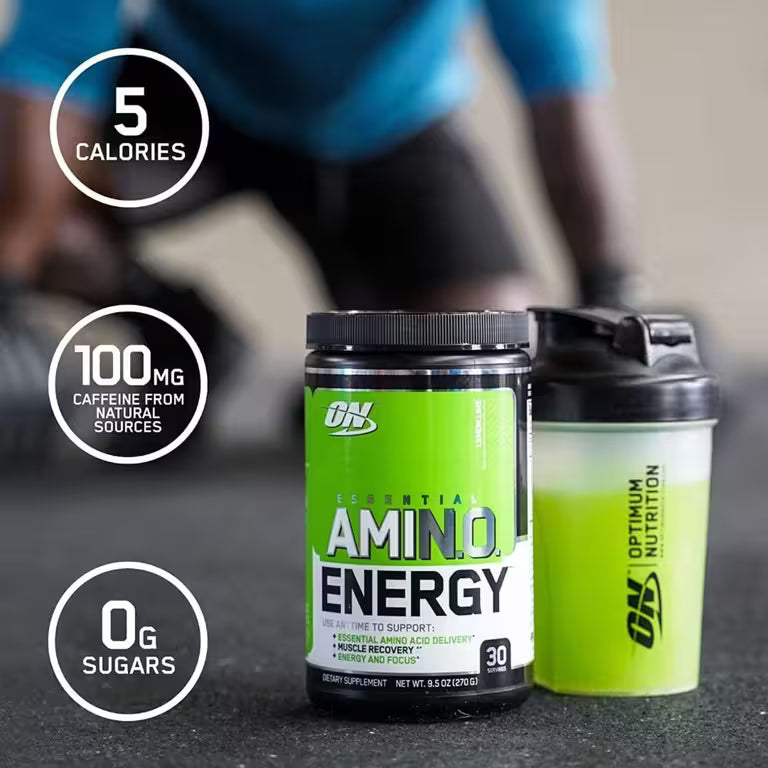 Optimum Nutrition Amino Energy Pre Workout Powder - Green Apple