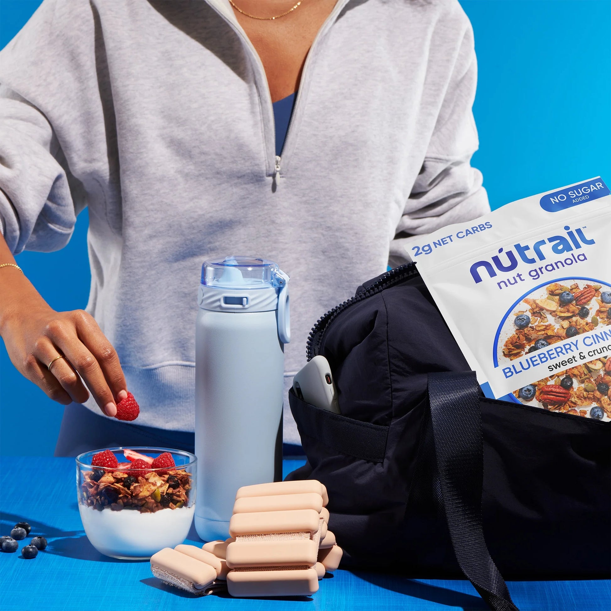 Nut Granola Cereal, Blueberry Cinnamon, No Sugar Added, Keto, Gluten Free, 11 Oz. 1 Count