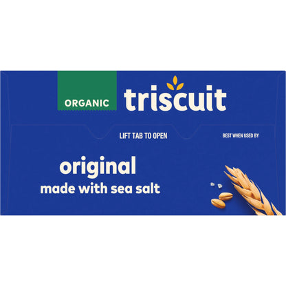 Triscuit - Organic Original Whole Grain Wheat Crackers, Organic Crackers, Vegan Snacks, 7 Oz