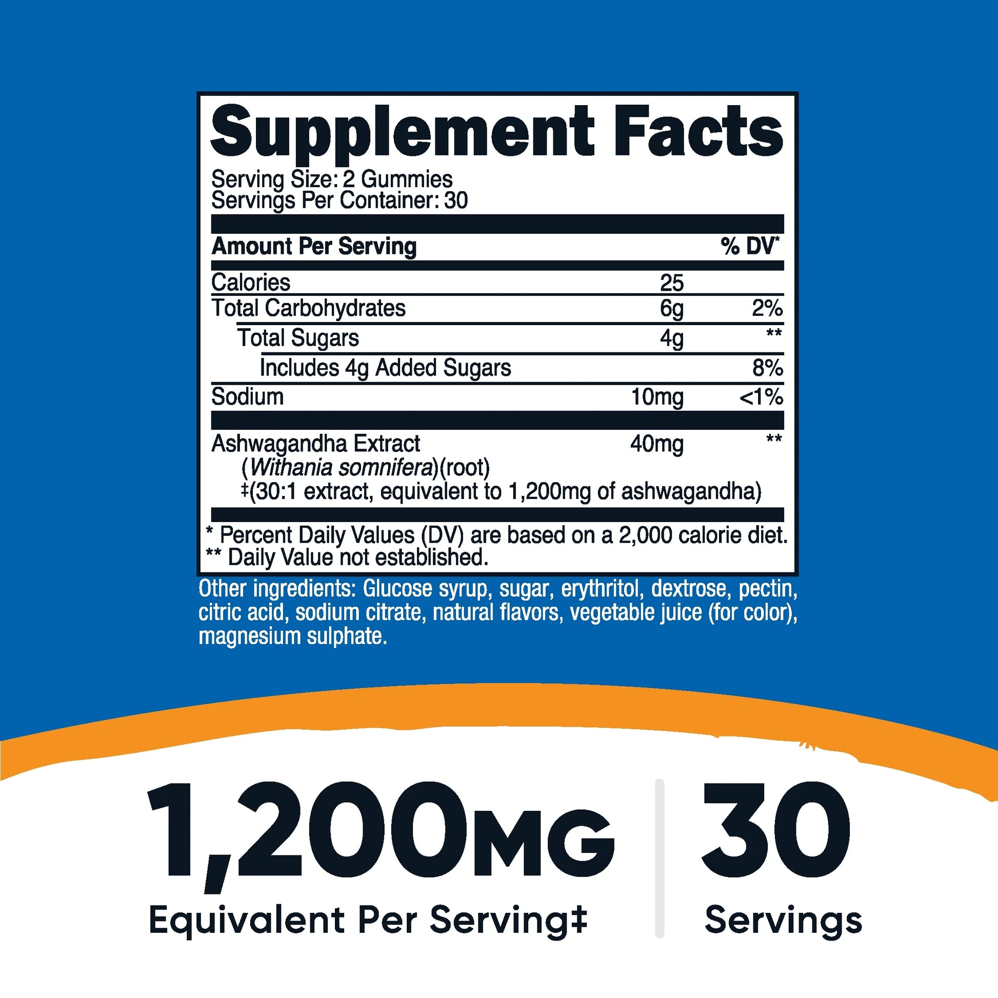 Nutricost - Ashwagandha Gummies, 60 Gummies