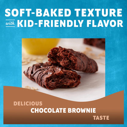 Clif - Chocolate Brownie Flavor Soft Baked Snack Bars, Organic Granola Bars, 6Ct