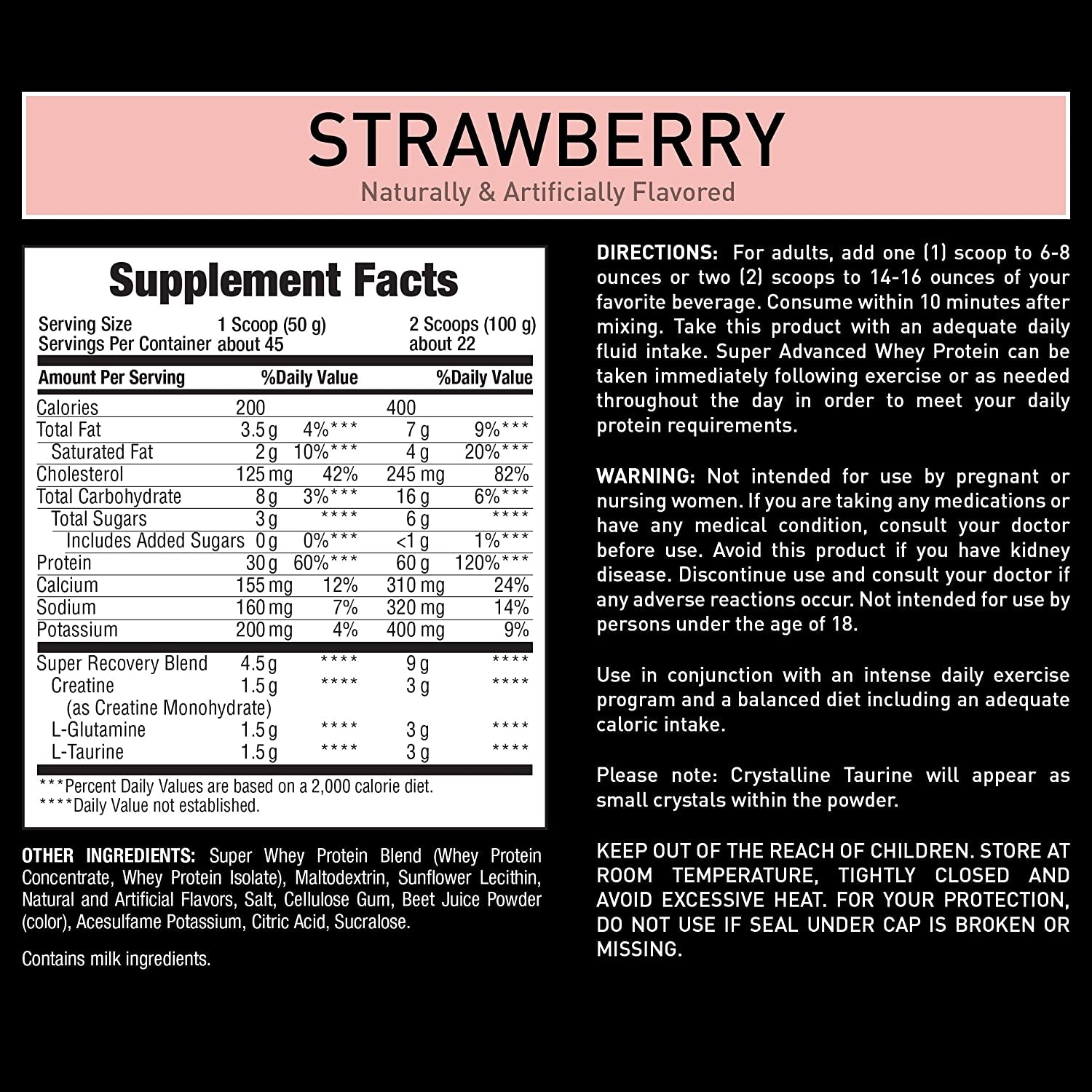 Body Fortress - Whey Protein Powder 5 Lb, Strawberry Flavor