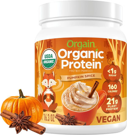 Orgain - Organic Unflavored Vegan Protein Powder, Natural Unsweetened - Non Dairy, Gluten Free, No Sugar Added, Soy Free, Non-Gmo, 1.59 Lb (Packaging May Vary)