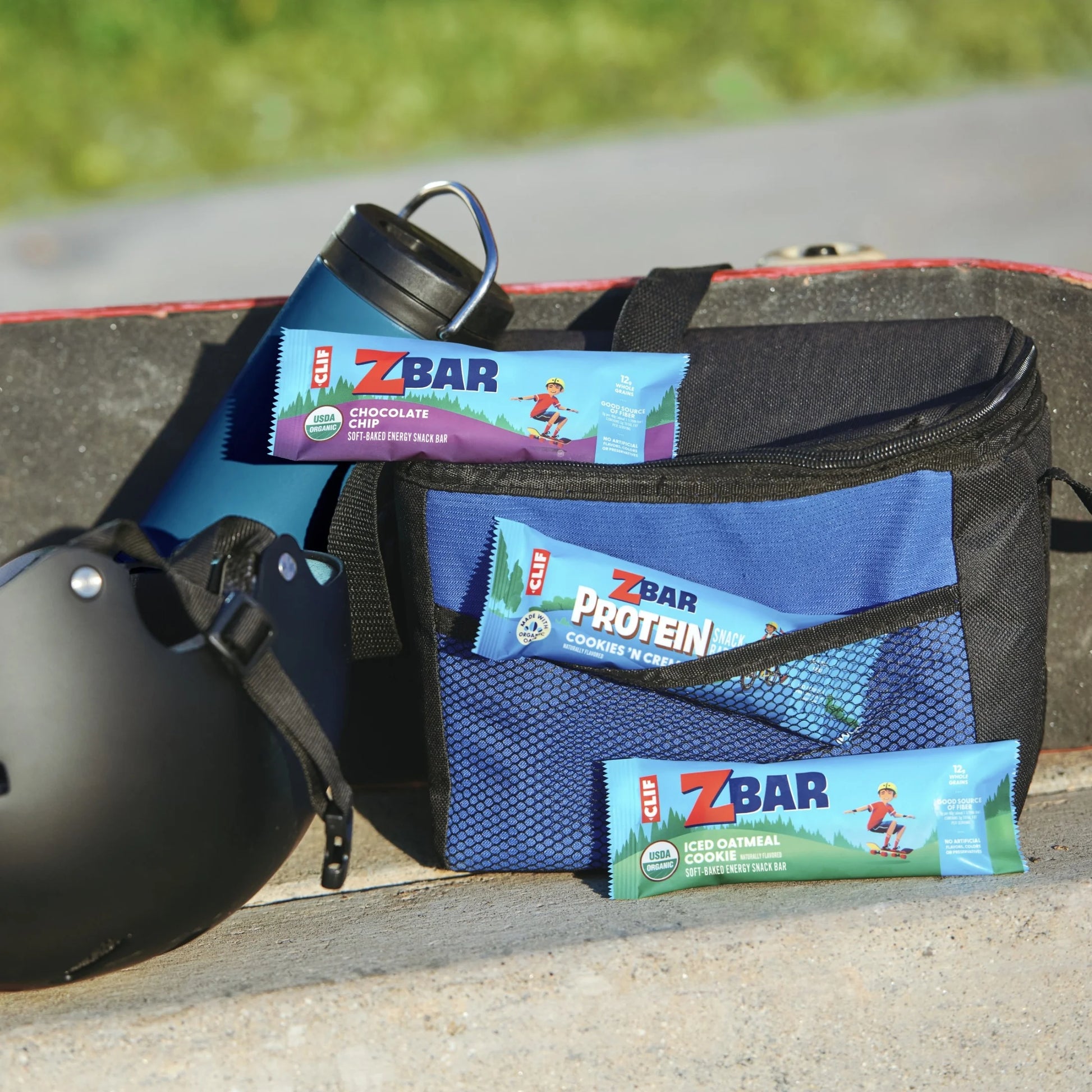 Clif - Protein Cookies 'N Creme Flavor Crispy Snack Bars, Gluten Free Protein Bars, 5Ct