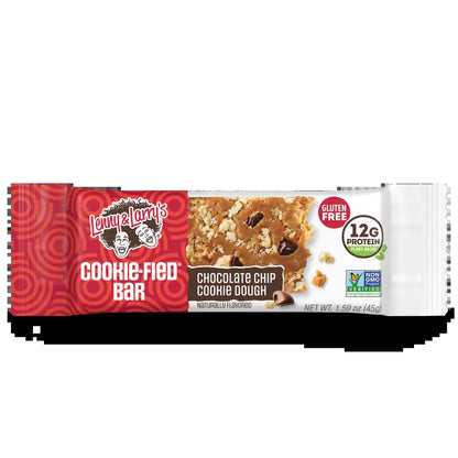 Lenny & Larry's - Cookie-Fied Bar, Plant-Based Protein, Chocolate Chip Cookie Dough, 9 Ct