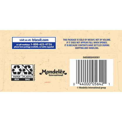 Triscuit - Organic Original Whole Grain Wheat Crackers, Organic Crackers, Vegan Snacks, 7 Oz