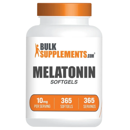 Bulksupplements - Melatonin Supplement, for Sleep Support, 10Mg - 365 Softgels