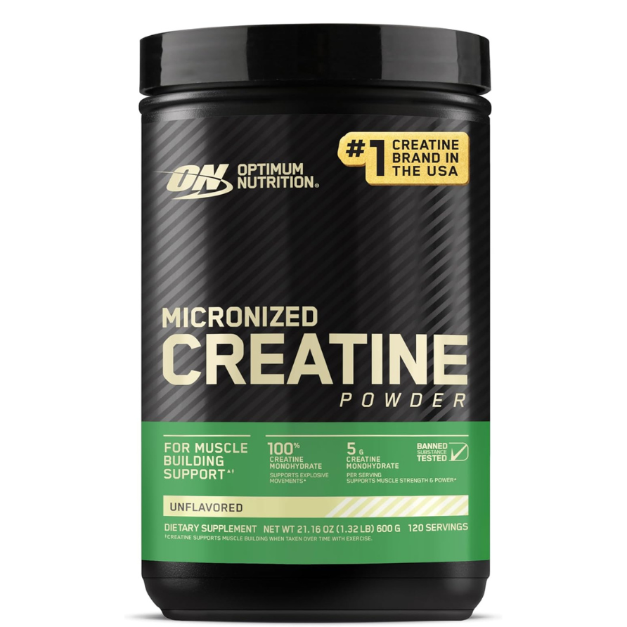Optimum Nutrition - Micronized Creatine Powder, Unflavored, 1.32 Lb (600 G)