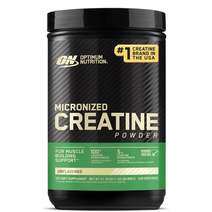 Optimum Nutrition - Micronized Creatine Powder, Unflavored, 1.32 Lb (600 G)