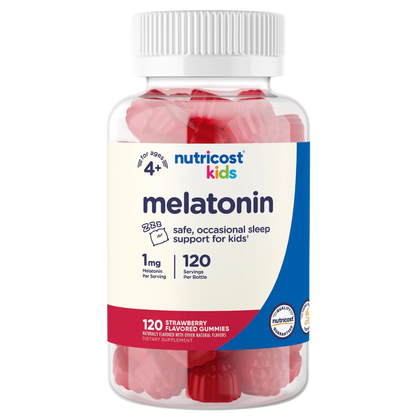 Nutricost Kids - Melatonin Gummies 1Mg, 120 Strawberry Gummies