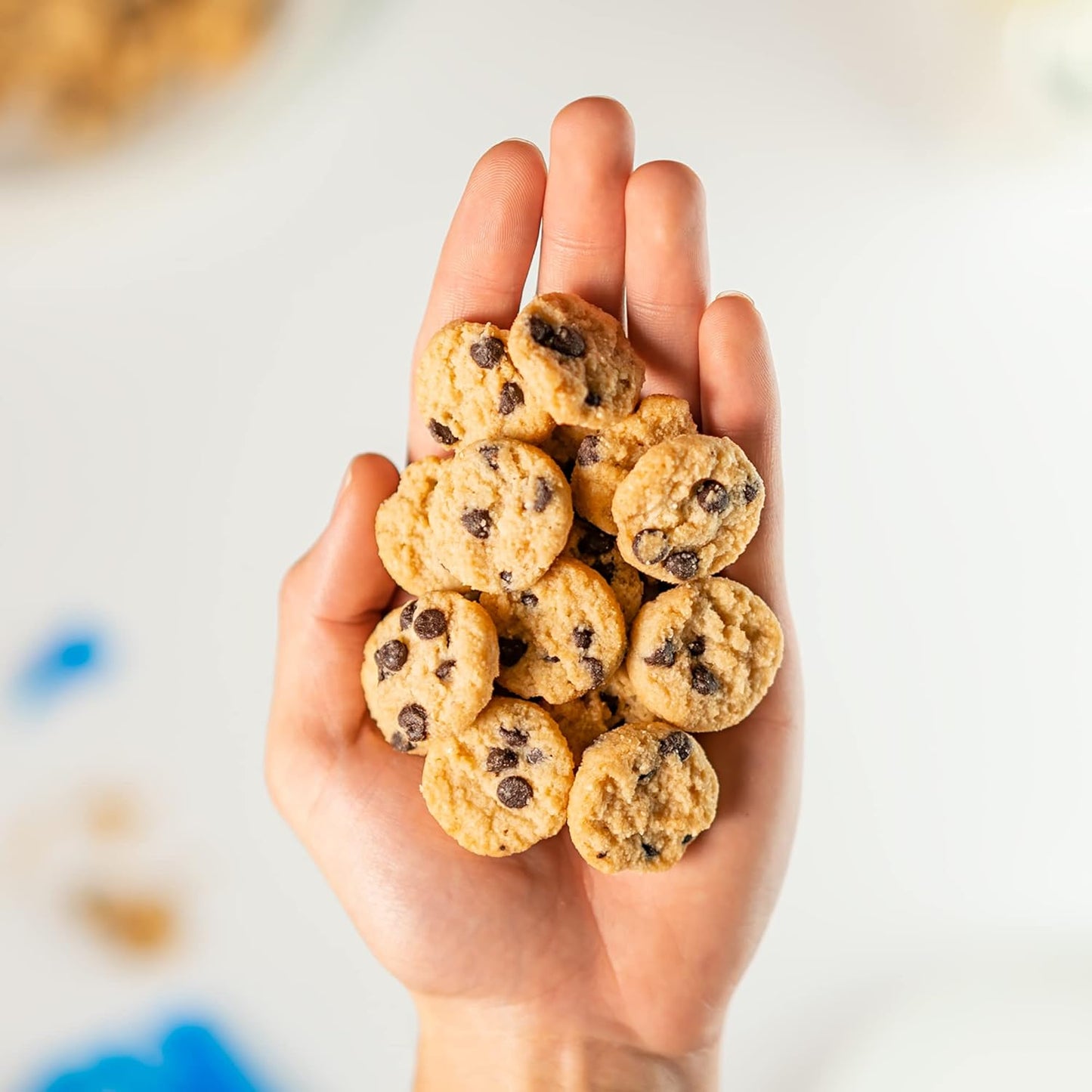 Highkey Keto Chocolate Chip Mini Cookies - Gluten Free, Sugar Free, Keto Snack, Low Carb Snacks Healthy Protein, Low Sugar - 3 Pack 