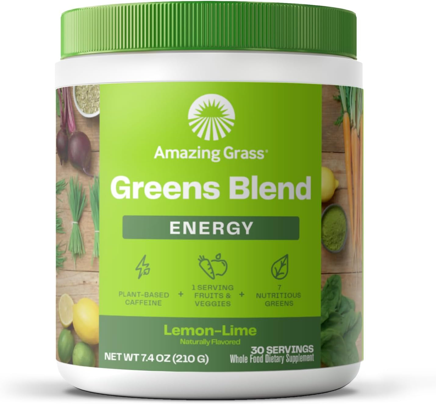 Amazing Grass - Greens Superfood Powder: Greens Powder with Digestive Enzymes & Probiotics, Organic Spirulina, Chlorella, and Beet Root Powder, Chocolate,