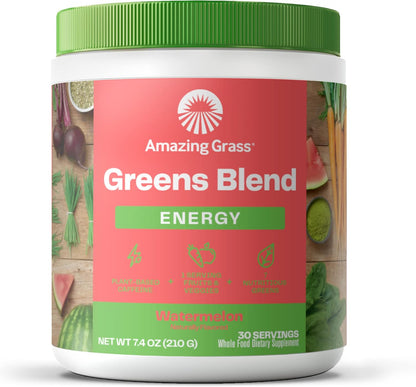 Amazing Grass - Greens Superfood Powder: Greens Powder with Digestive Enzymes & Probiotics, Organic Spirulina, Chlorella, and Beet Root Powder, Chocolate,